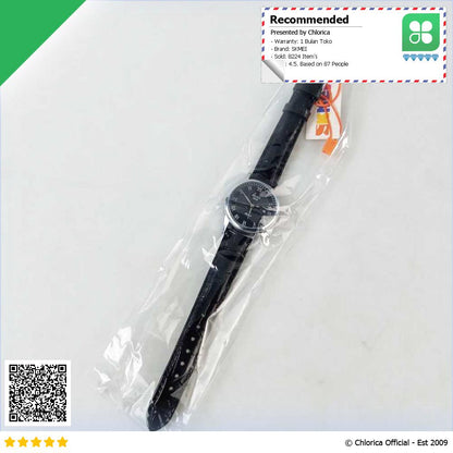 SKMEI Jam Tangan Analog Strap Kulit Anti Air 30M 9058CL