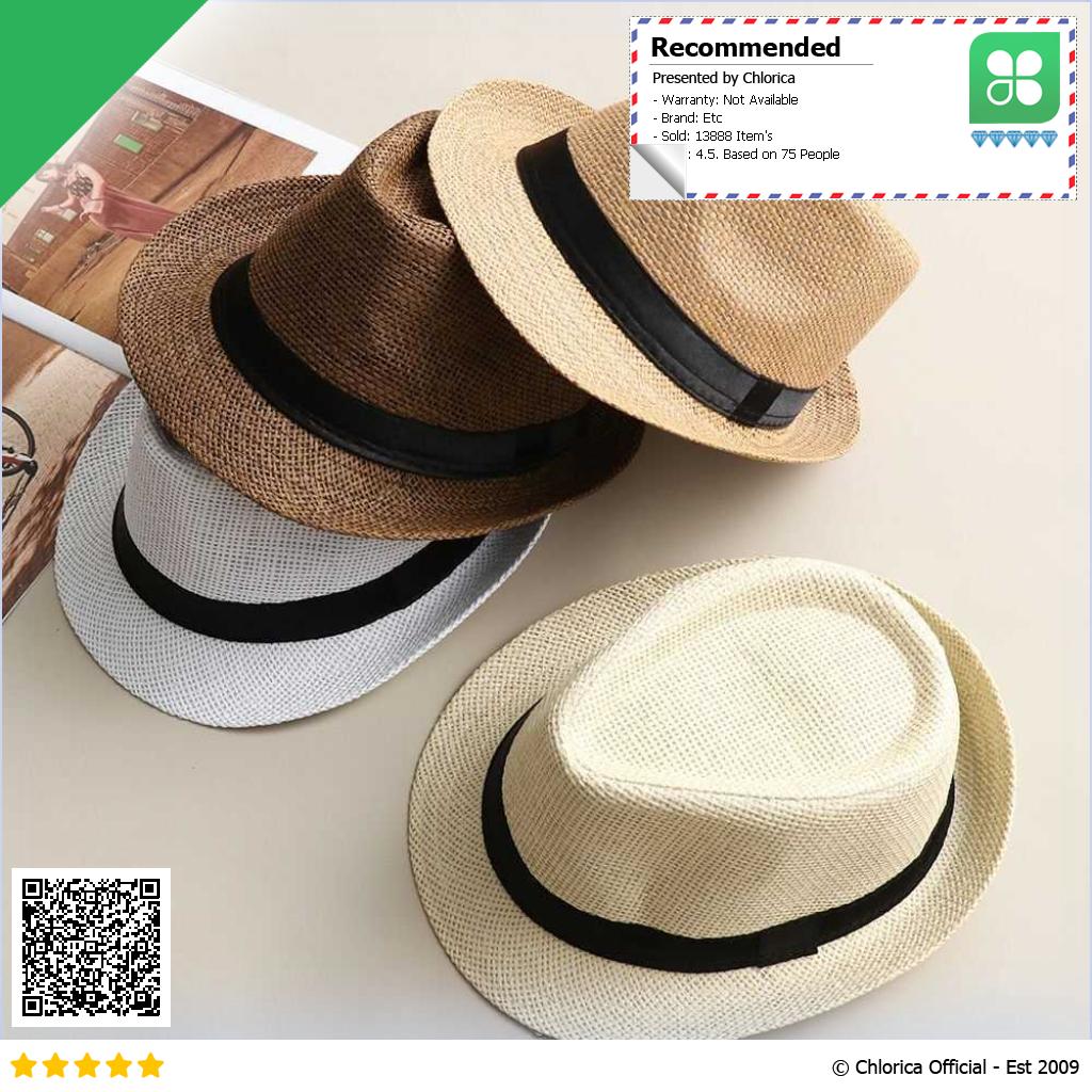 Yingrui Topi Fedora Unisex Laken Hat Jazz Classic Vintage M 38