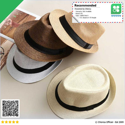 Yingrui Topi Fedora Unisex Laken Hat Jazz Classic Vintage M 38