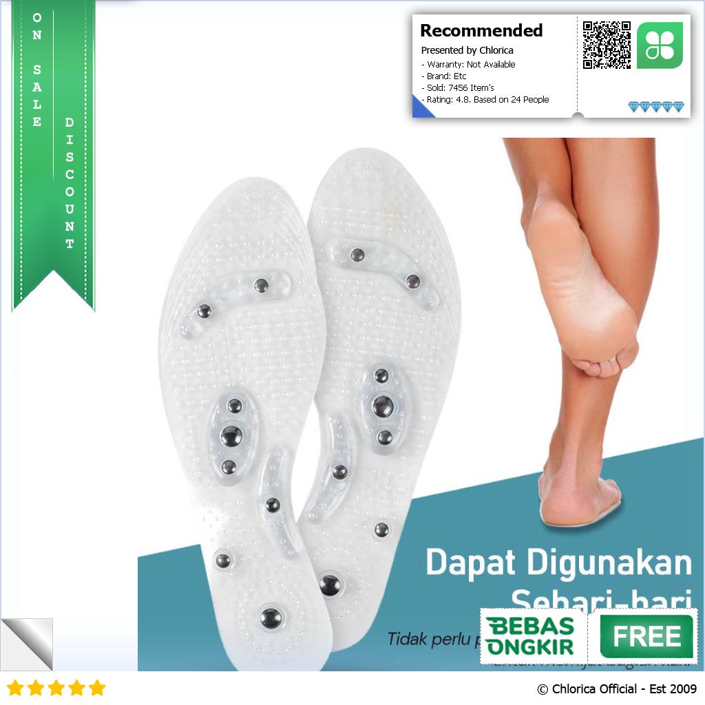 Sunvo Insole Sepatu Alas Kaki Orthopedic Magnetic Silicone Gel Pad Sn18