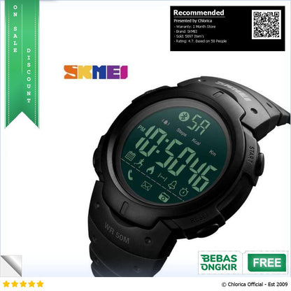 SKMEI Jam Tangan Olahraga Smartwatch Bluetooth 1301