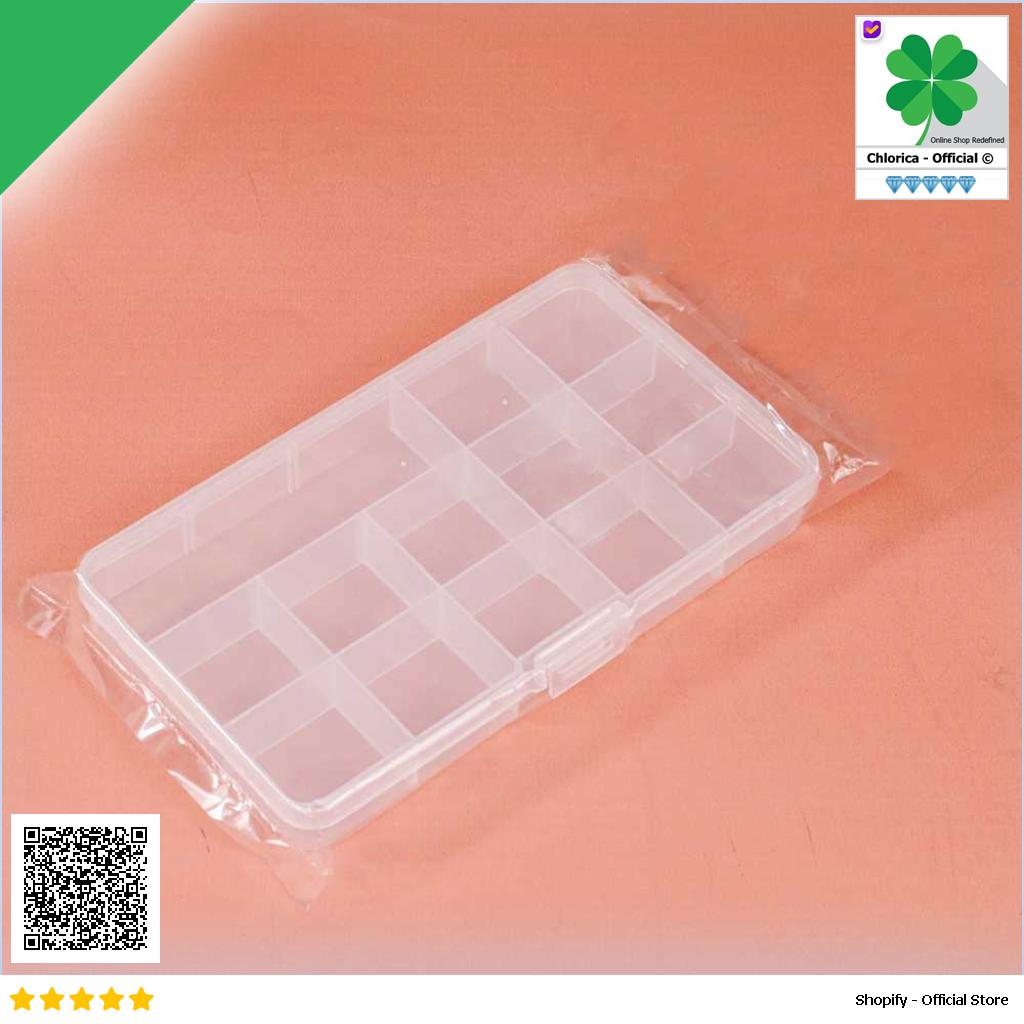 SQUARE Kotak Penyimpanan Perhiasan Grid Box Multifunction Organizer J13 J24