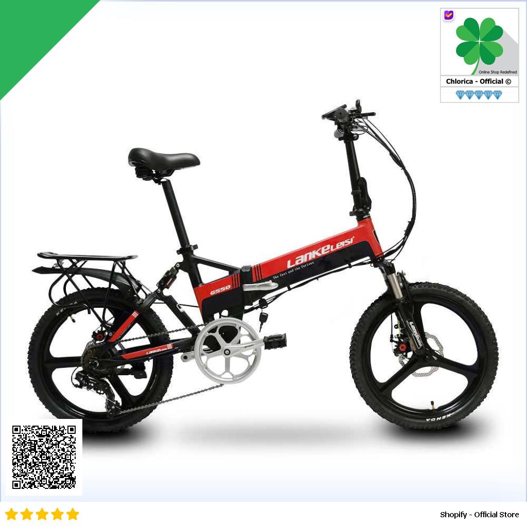 Lankeleisi Sepeda Listrik Lipat Folding Bike Elite Version 48V 10.4Ah G550