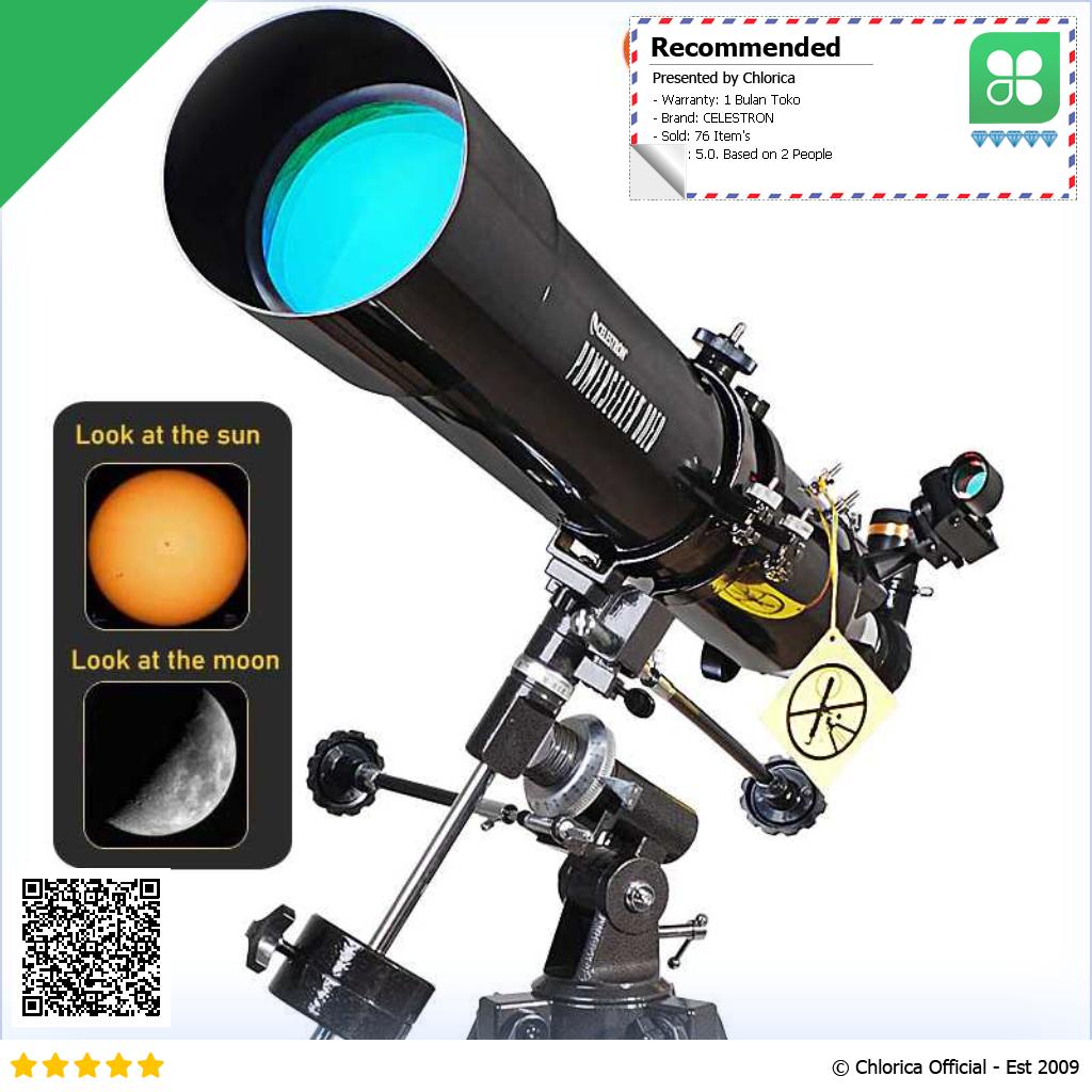 CELESTRON Powerseeker Astronomical Telescope Teropong 80mm 80EQ