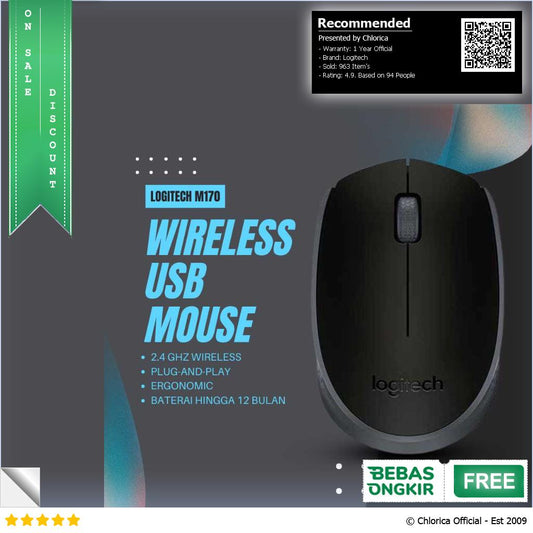 Logitech Wireless USB Mouse M170