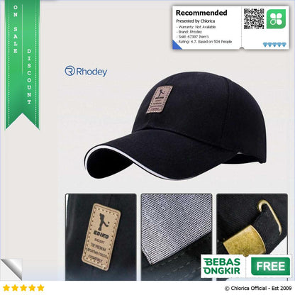 Rhodey EDIKO Topi Baseball Cap Polos Logo Ediko Golf RB68