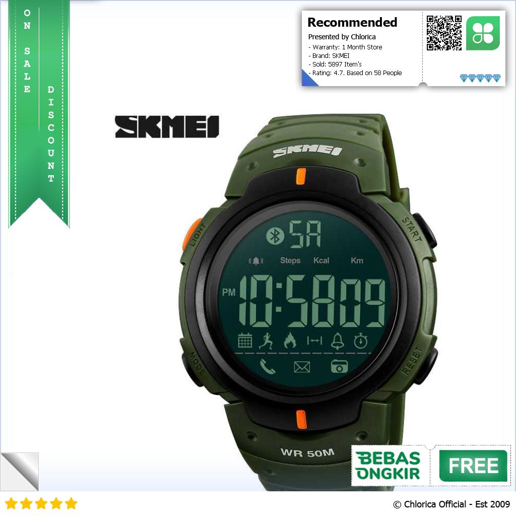 SKMEI Jam Tangan Olahraga Smartwatch Bluetooth 1301