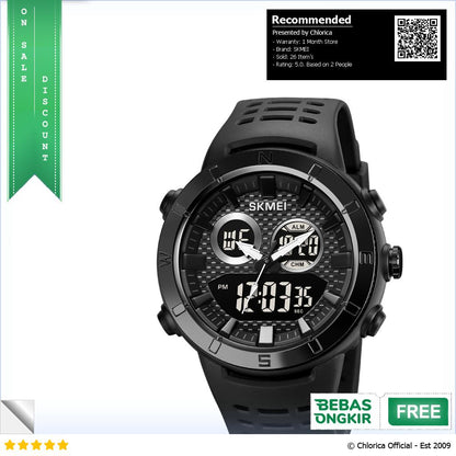 SKMEI Jam Tangan Pria Analog Digital Sport Alarm Waterproof EL Light 2014