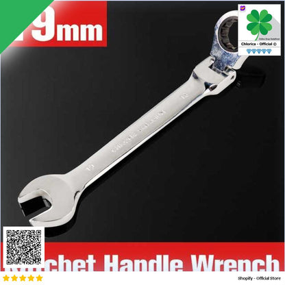 OLOEY Kunci Pas Dual Head Combination Ratchet Wrench Flexible Head CL6 24