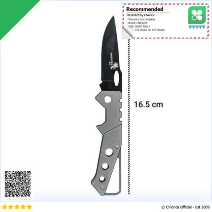 KNIFEZER Pisau Saku Lipat Mini Serbaguna Portable Knife Survival W46