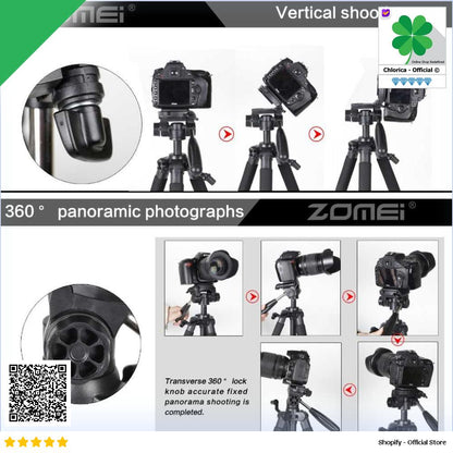 ZOMEI Tripod Kamera Pan Head 360 Panoramic 1.4M Q111