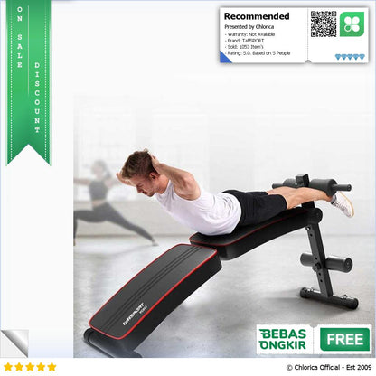 TaffSPORT Kursi Fitness Bench Press Abdominal Muscle Foldable YC013