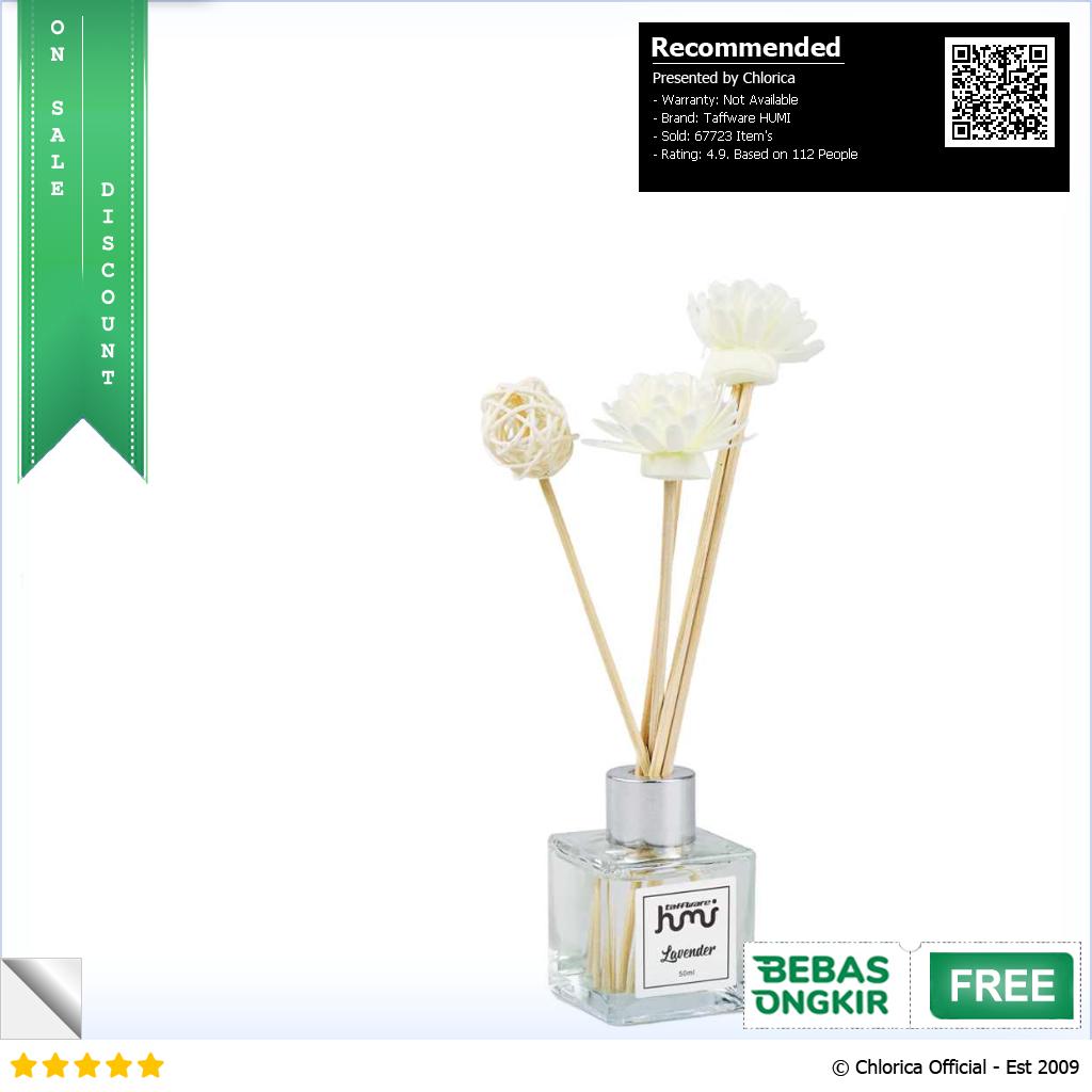 Taffware HUMI Pengharum Ruangan Reed Diffuser 50ml DF 100