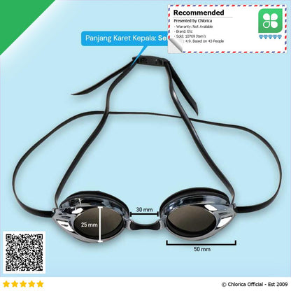 PEISO Kacamata Renang Anti Fog UV Protection MC 900