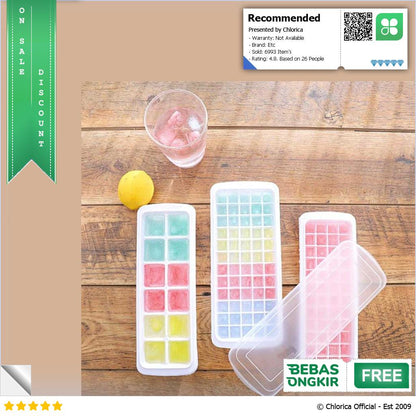 SSGP Cetakan Es Batu Kotak Ice Cube Square Tray Mold Model Grid DY0972