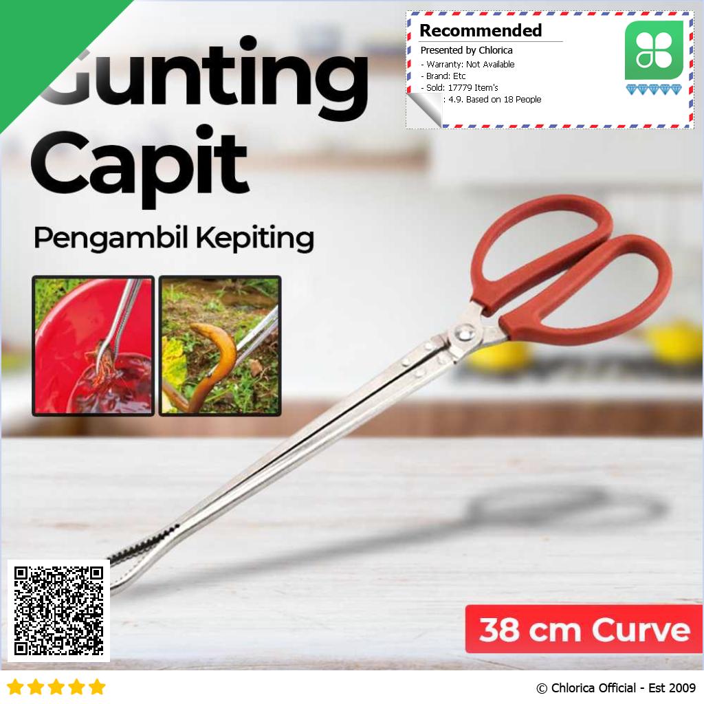 HOUSEEN Crab Tongs Gunting Capit Pengambil Kepiting CT1716