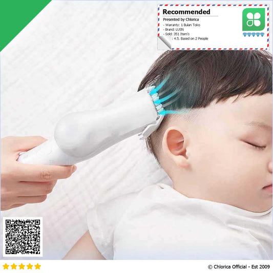 LUSN Alat Cukur Rambut Bayi Vacuum Hair Trimmer L DH006