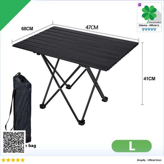 PHMALL Meja Lipat Piknik Portable Foldable Camping Table with Bag PH3