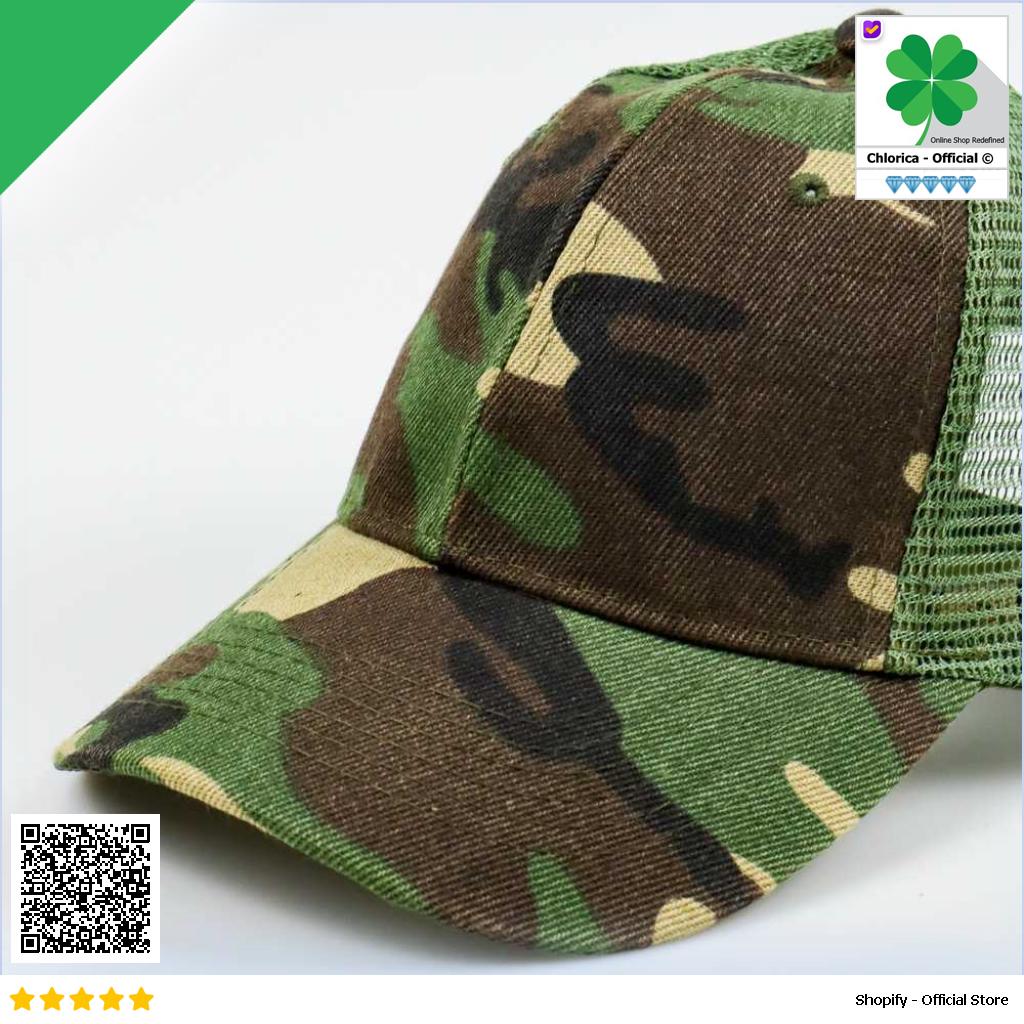 Rhodey Topi Trucker Jaring Mesh Hat Army Camouflage S8R