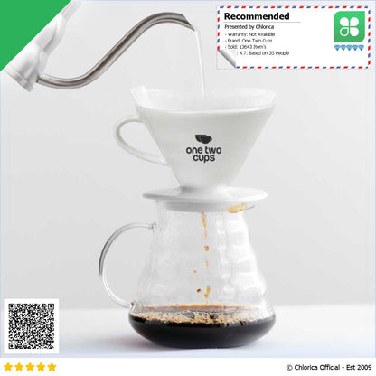 One Two Cups Filter Penyaring Kopi V60 Glass Coffee Filter Dripper ZM639