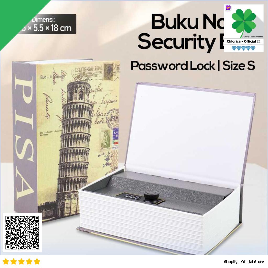 HOMESAFE Kotak Buku Novel Hidden Security Box Password Lock Size S DHZ005