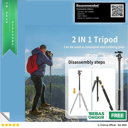 UEGOGO Tripod Kamera Flexible 360 Panoramic 2.05M C11