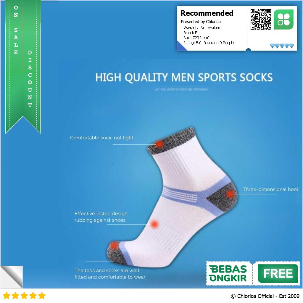 ZTOET Kaos Kaki Olahraga Pria Quick Drying Breathable Men Socks 39 45 WZ173