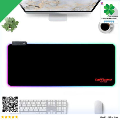 TaffGO Gaming Mouse Pad Glowing RGB LED High Precision