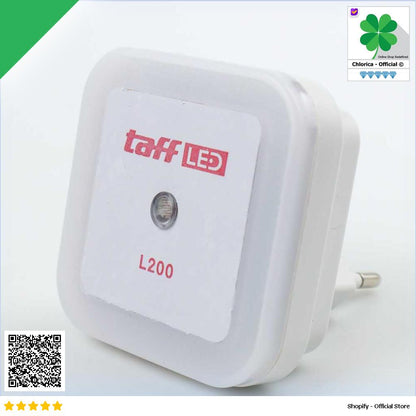 TaffLED Lampu Tidur LED EU Plug Sensor Cahaya Cool White 250V 0.5W L200