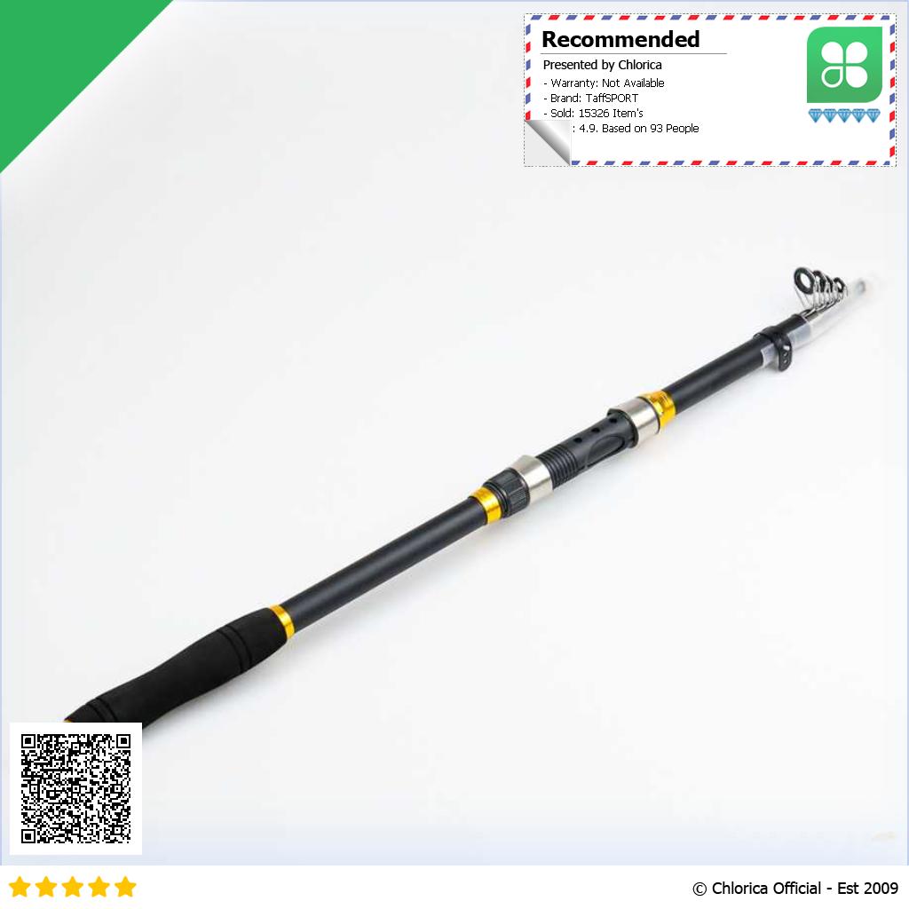 TaffSPORT GHOTDA Tongkat Joran Pancing Fishing Rod Portable Telescopic C562L