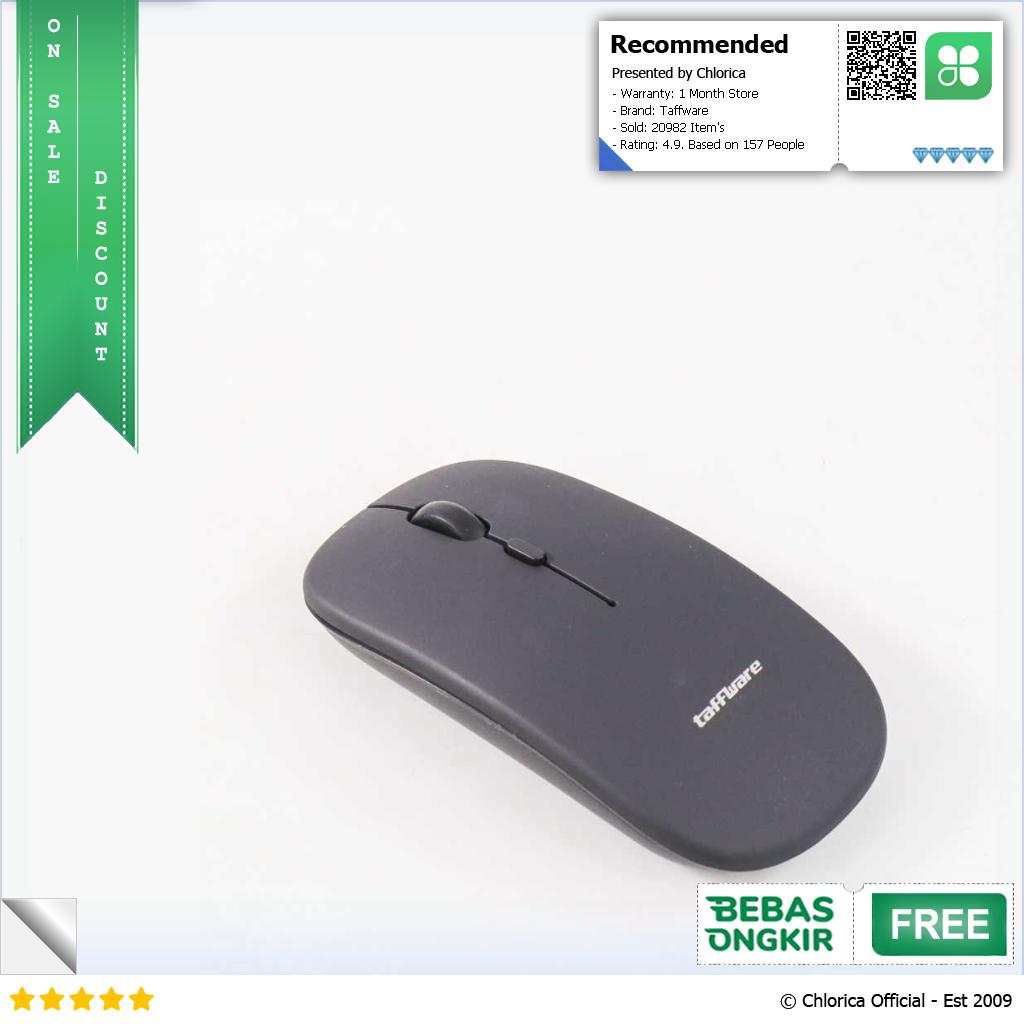 Taffware Silent Mouse Rechargeable Dual Mode Bluetooth 5.0 dan 2.4GHz M8120G