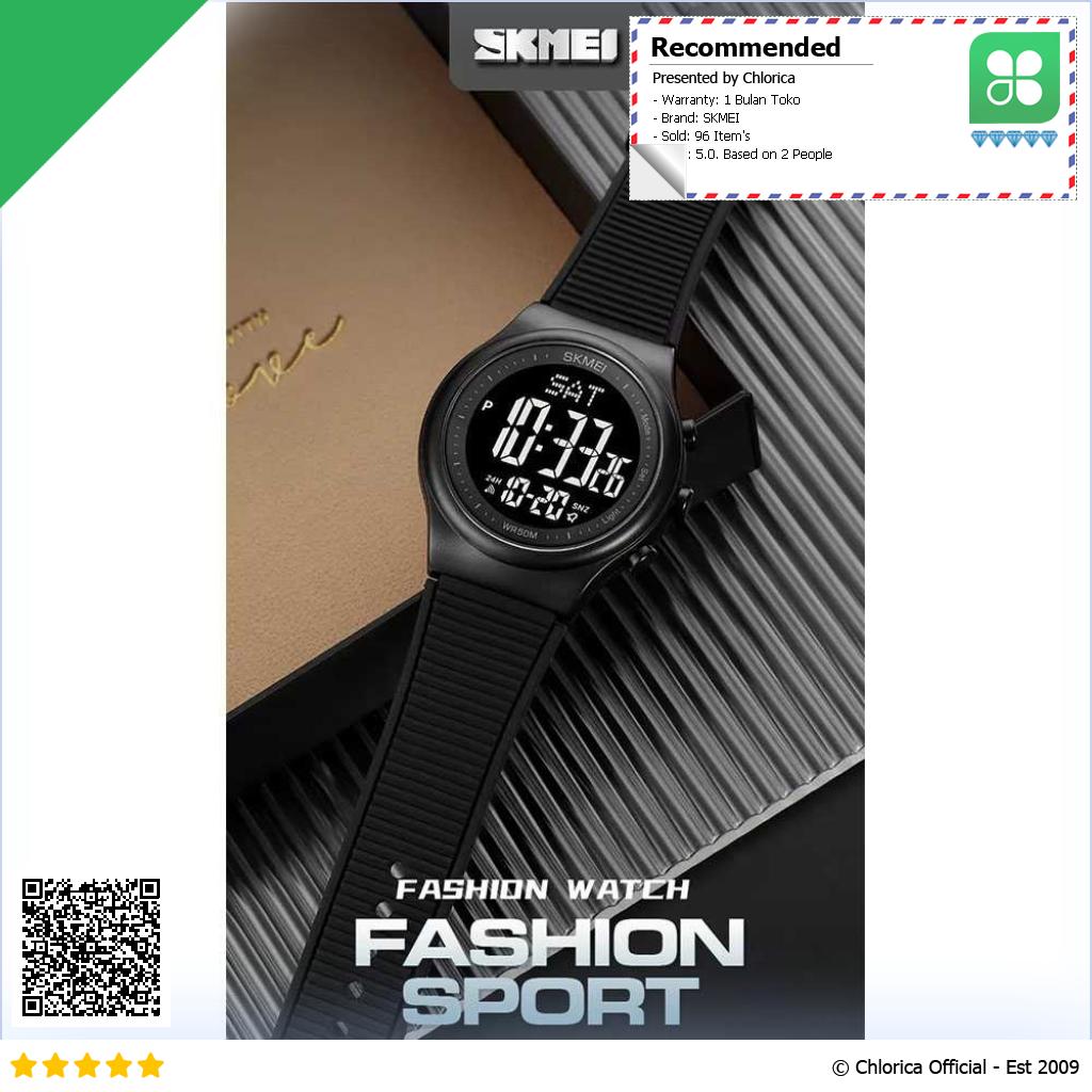 SKMEI Jam Tangan Pria Digital Sport Watch Alarm Waterproof EL Light 1980