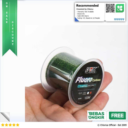 FTK Senar Pancing Invisible Spot Fluorocarbon Coating 120M FT12