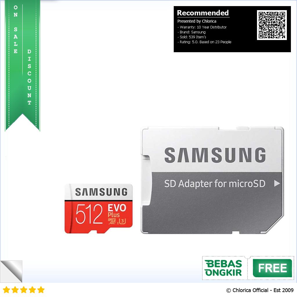 Samsung MicroSDXC EVO Plus Class 10 UHS 1 with Adapter MB MC512HA CN Version