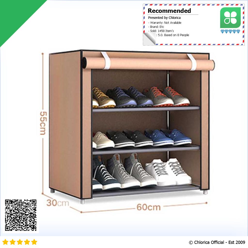 BKZ Rak Sepatu Sandal Multilayer Shoe Rack Cloth Storage F10