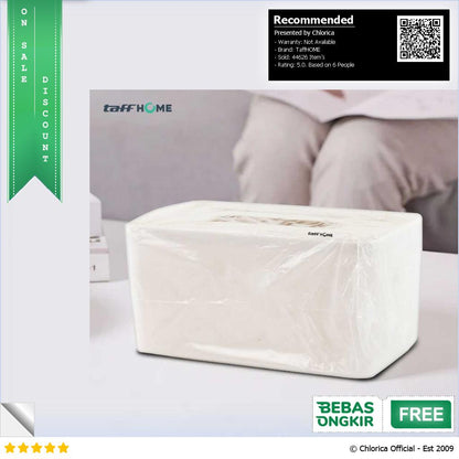 TaffHOME Kotak Tisu Kayu Tissue Box dengan Holder Smartphone ZJ008