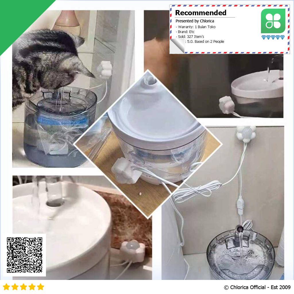 BEAUHOMES Motion Sensor Dispenser Minum Hewan Cat Water Fountain USB WF061