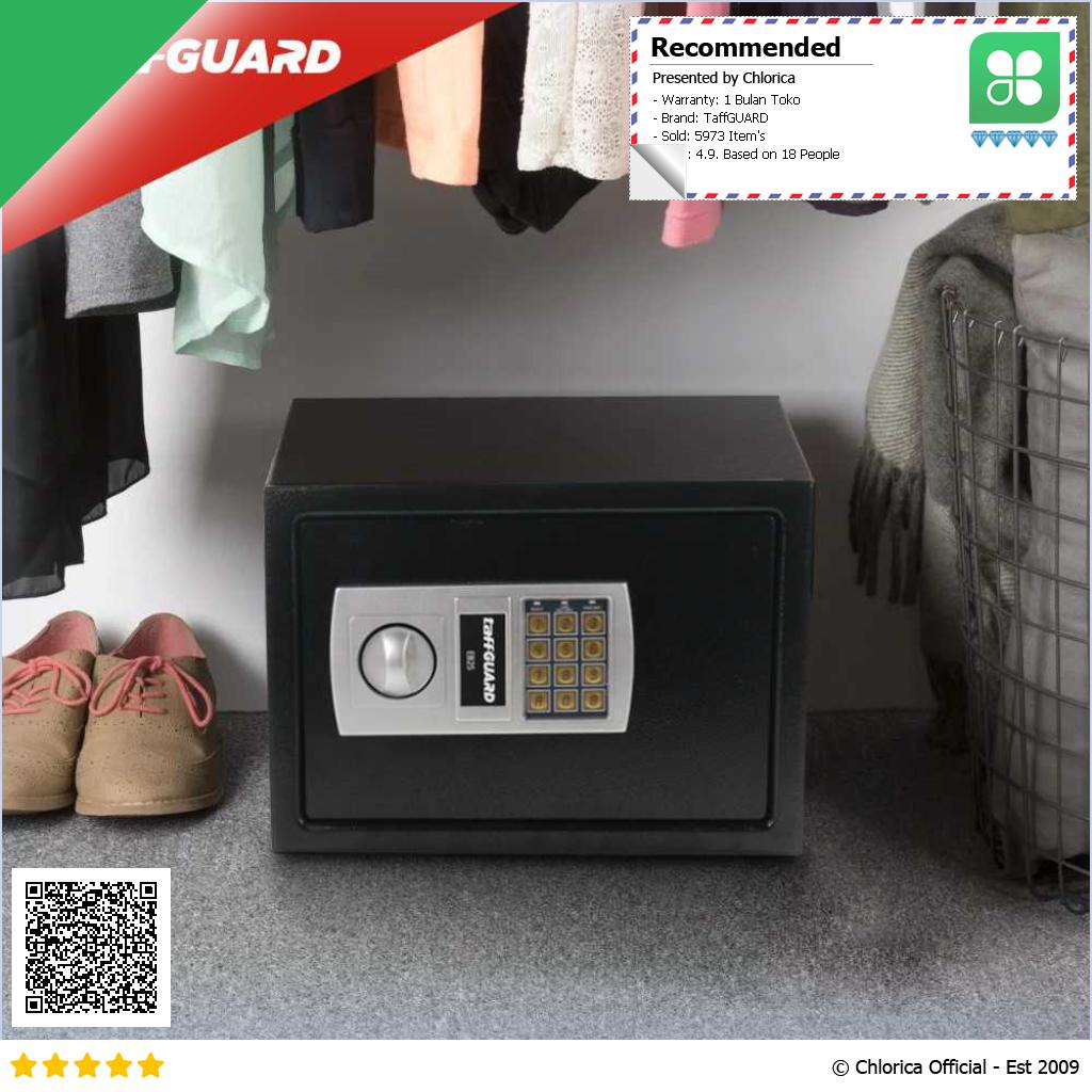 TaffGUARD Kotak Brankas Hotel Mini Password Safe Deposit Box EB20 EB25