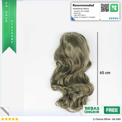 FYNHA Wig Rambut Palsu Model Wavy 65 cm HB 004