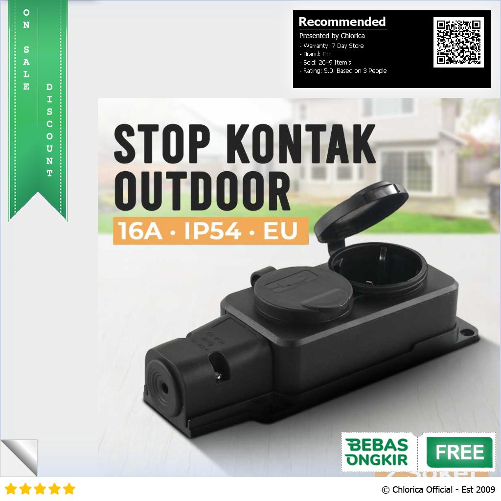 TANXIS Stop Kontak Outdoor Terminal Anti Air IP54 16A 250V EU T36