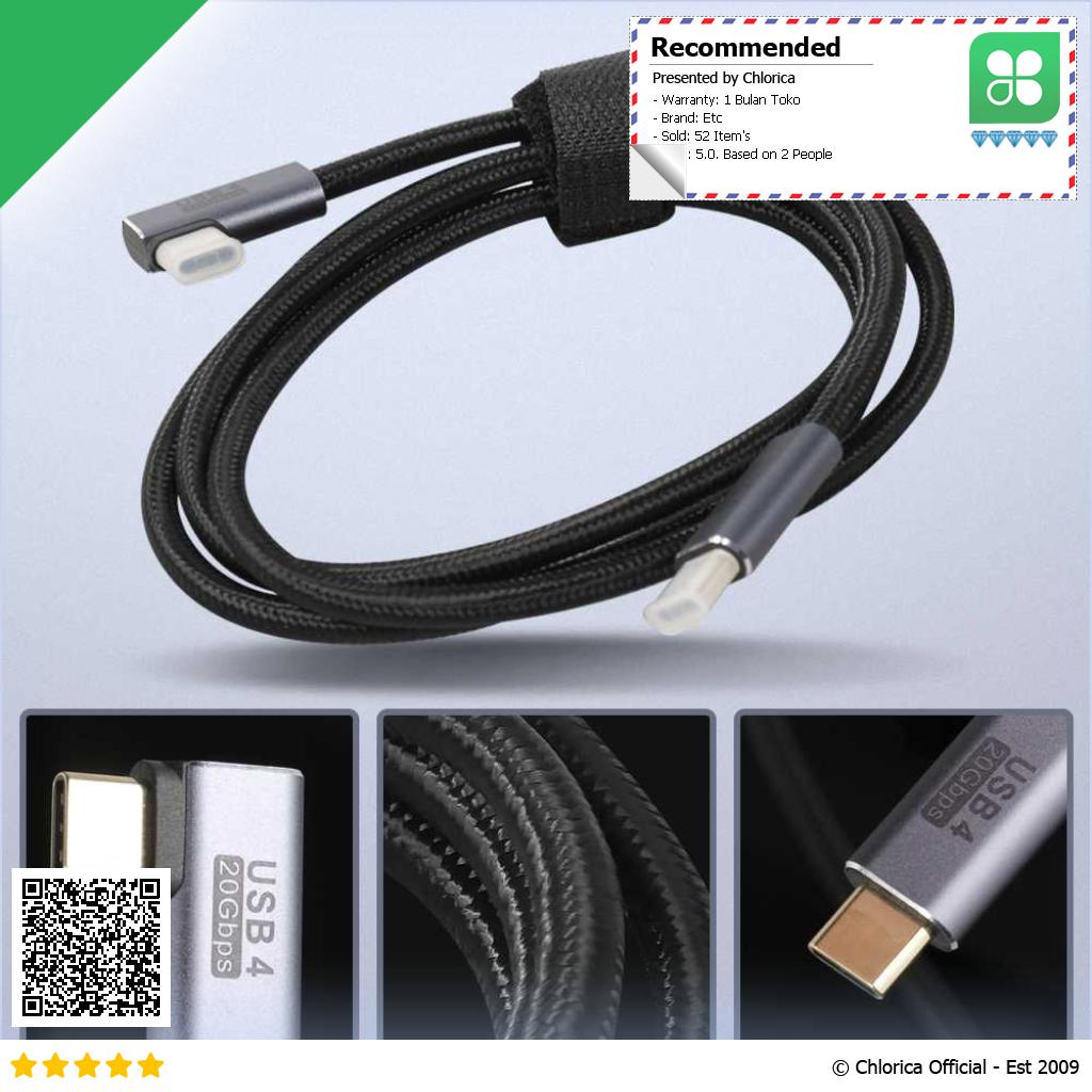 SUDOLE Kabel Charger USB Type C to Type C PD 4.0 20Gbps 8K@30Hz 1M SD4