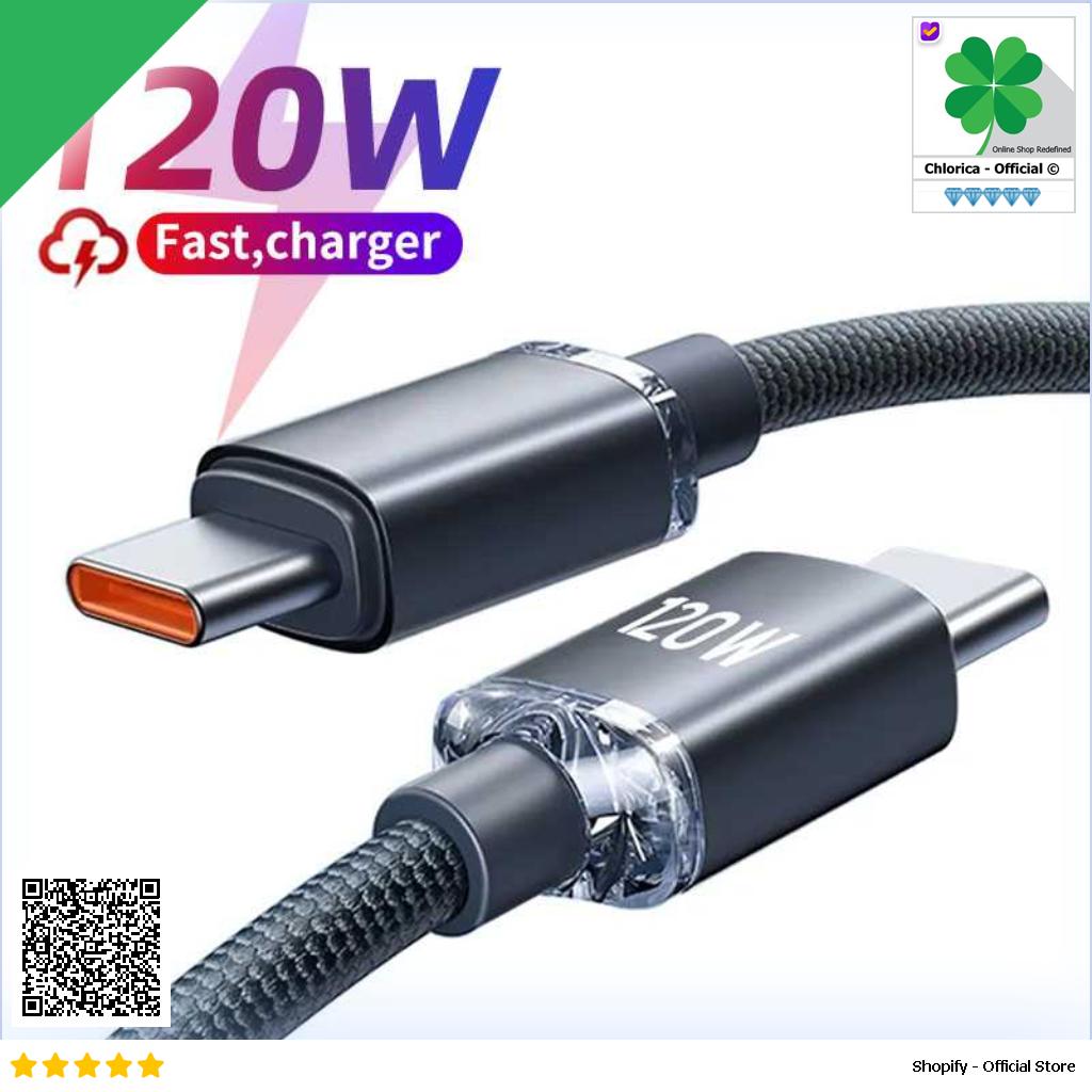 OTTOWN Kabel Data USB Type C to Type C Fast Charging 120W 1.5M OT12