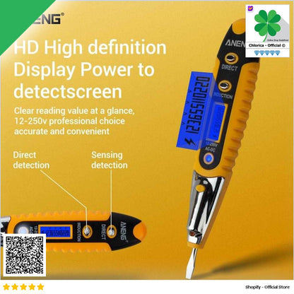 Taffware ANENG Tespen Tester Non Contact AC Detector 12V 250V VD700