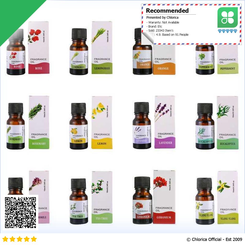 CHENF RHJY Pure Essential Oils Minyak Aromatherapy Diffusers 10ml RH 17