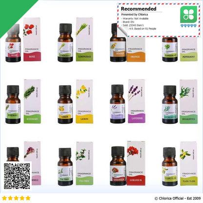 CHENF RHJY Pure Essential Oils Minyak Aromatherapy Diffusers 10ml RH 17