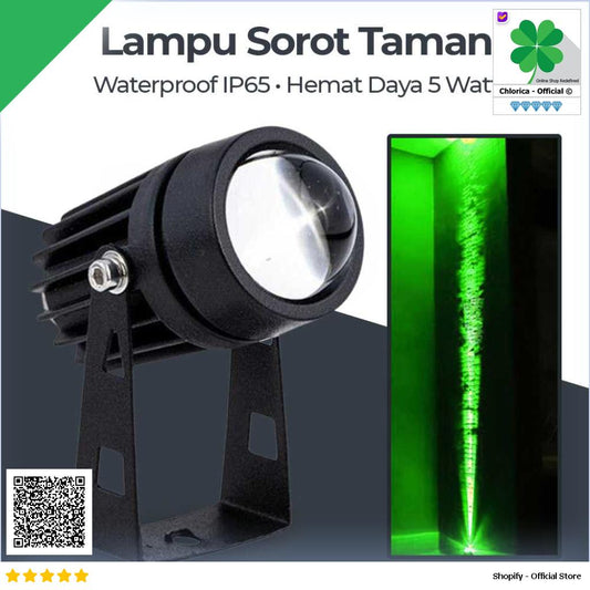 TaffLED Lampu Taman Hias Sorot Garden Spotlight Waterproof 90 240V 5W KU 02