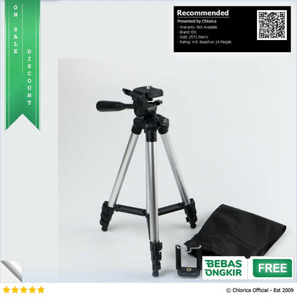 HEONYIRRY Tripod Kamera with Smartphone Holder 1M 3110