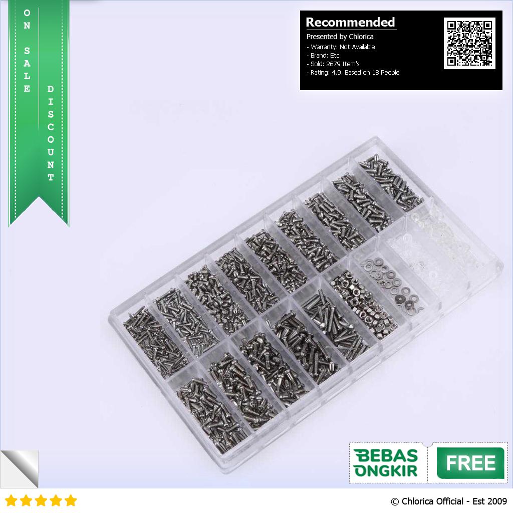 ACEVIVI Baut Reparasi Kacamata Sunglasses Repair Nuts 1000 PCS A3