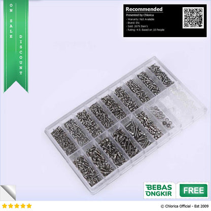 ACEVIVI Baut Reparasi Kacamata Sunglasses Repair Nuts 1000 PCS A3