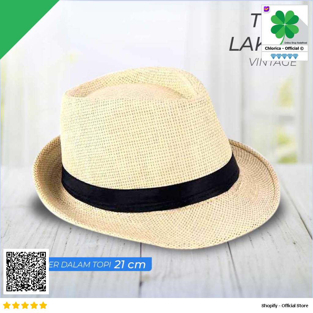 Yingrui Topi Fedora Unisex Laken Hat Jazz Classic Vintage M 38